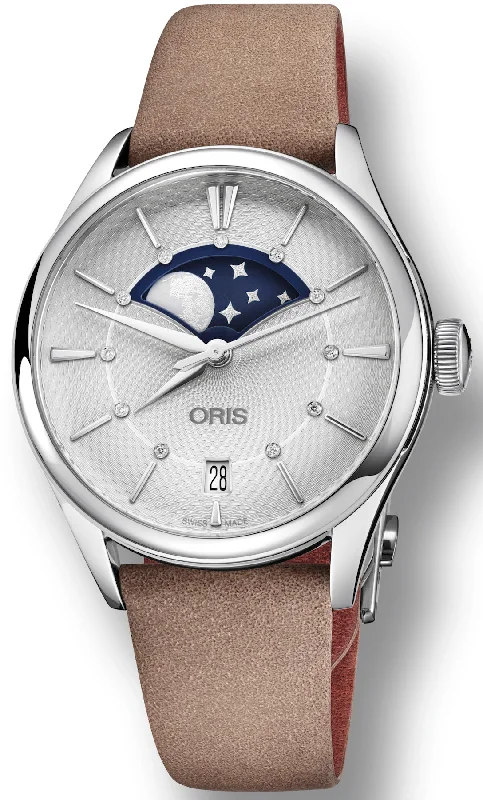 women's mechanical watches with scratch-resistant design -Oris Watch Artelier Grande Lune