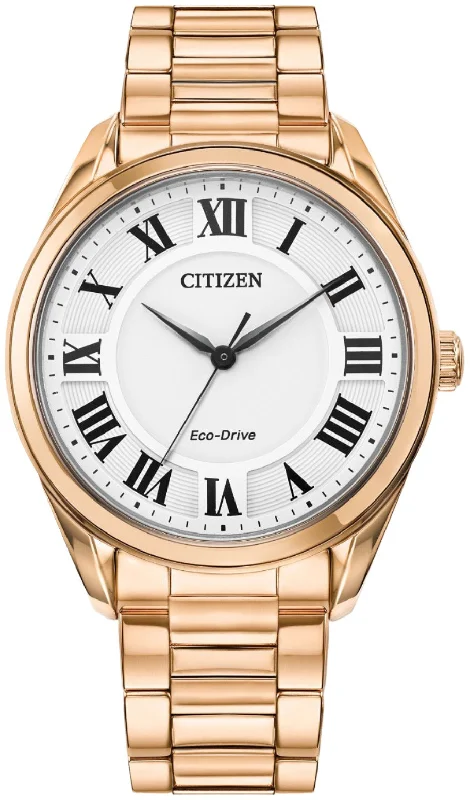 women's Citizen with silicone straps -Citizen Arezzo Eco Drive Ladies