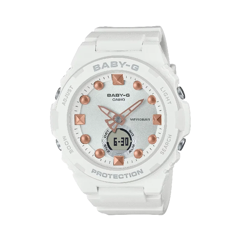 women's Casio quartz watches -CASIO BABY-G BGA-320-7A2DR WHITE WOMEN WATCH