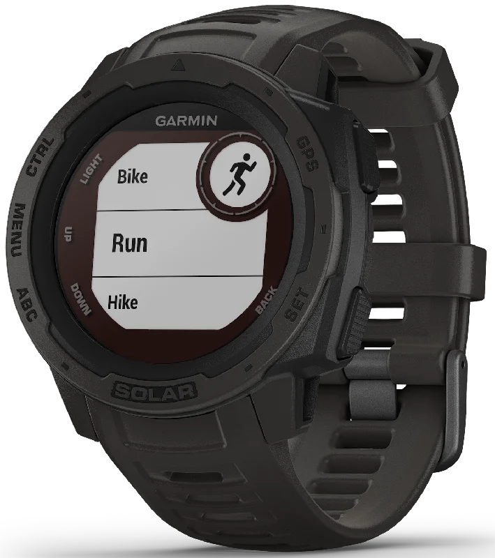 Smart Watches for Mens Tutorial-Garmin Watch Instinct Solar Graphite D