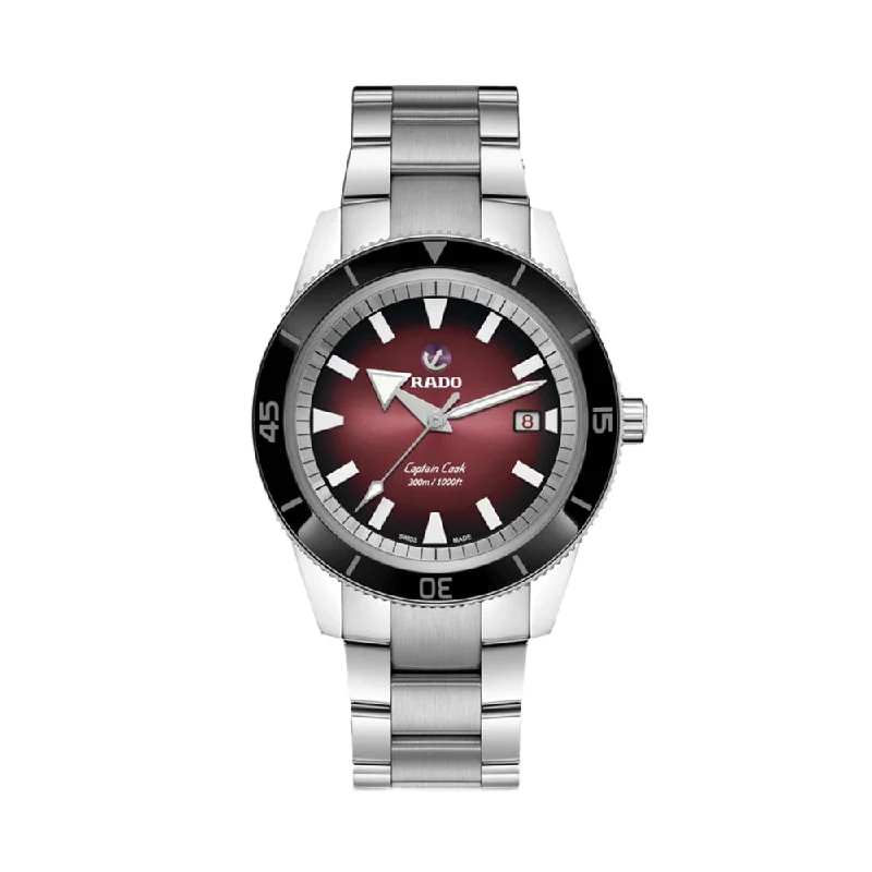men's GMT watches with moon phase display function -Captain Cook Automatic 42mm - Red Gradient on Bracelet men's GMT watches with moon phase display function -Captain Cook Automatic 42mm - Red Gradient on Bracelet