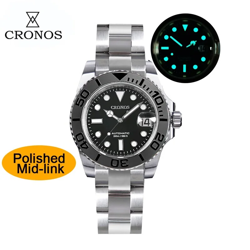 men's dive watches with perpetual calendar -Cronos 2.5x Water Ghost Sub Dive Watch L6018