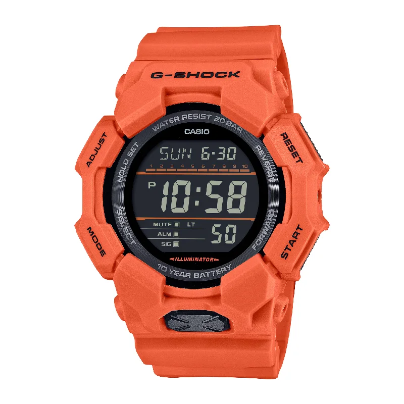 men's Cartier SuperLuminova design watches -CASIO G-SHOCK GD-010-4DR STANDARD DIGITAL ORANGE WATCH