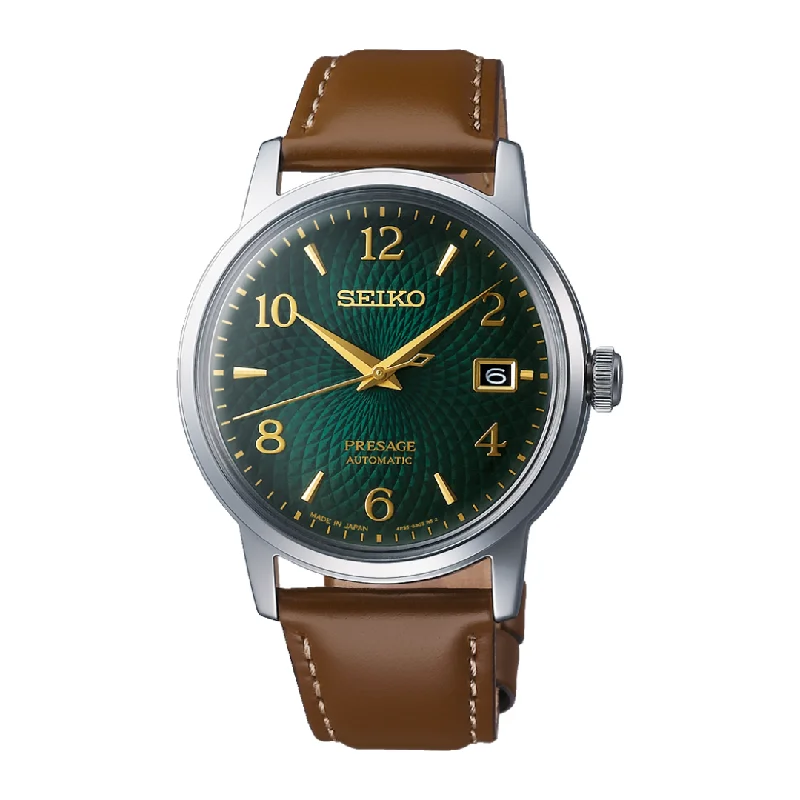men's Seiko tide design watches -SEIKO PRESAGE SRPE45J1 COCKTAIL TIME "MOJITO" AUTOMATIC MEN WATCH men's Seiko tide design watches -SEIKO PRESAGE SRPE45J1 COCKTAIL TIME "MOJITO" AUTOMATIC MEN WATCH