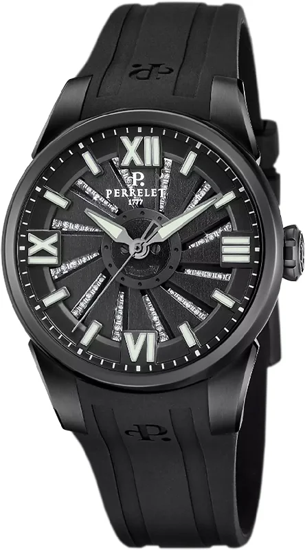 women's mechanical watches with dual time zone design -Perrelet Turbine Lady Eclipse women's mechanical watches with dual time zone design -Perrelet Turbine Lady Eclipse