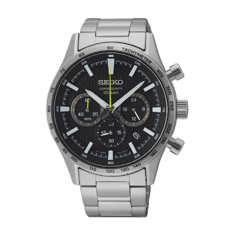 men's digital watches with alarm -SEIKO SSB413P1 QUARTZ CHRONOGRAPH MEN WATCH