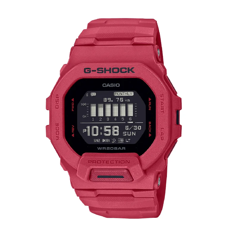 men's Cartier rugged design watches -CASIO G-SHOCK SPORTS GBD-200RD-4DR DIGITAL SPECIAL COLOUR MODELS RED WATCH men's Cartier rugged design watches -CASIO G-SHOCK SPORTS GBD-200RD-4DR DIGITAL SPECIAL COLOUR MODELS RED WATCH