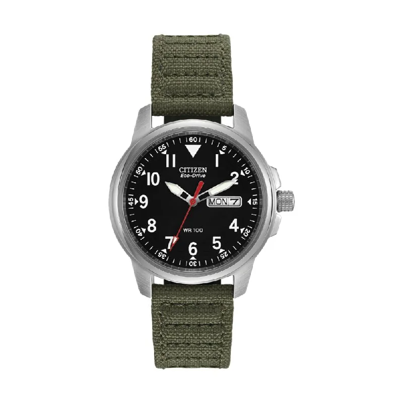 men's chronograph watches with magnetic-resistant design -CHANDLER 37MM BLACK DIAL