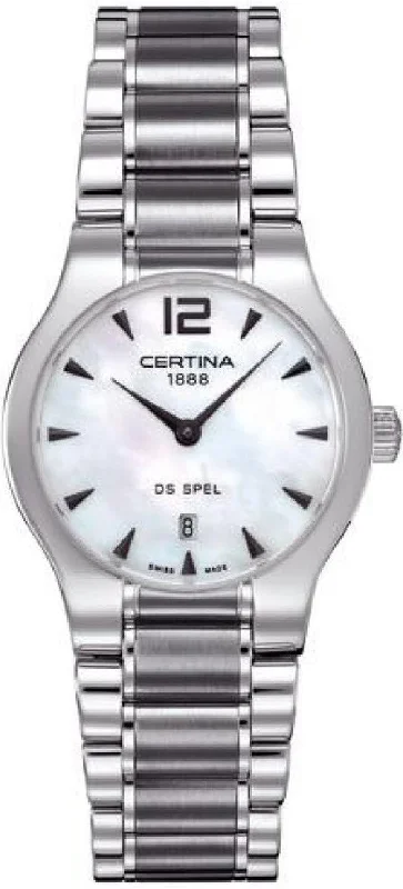 women's Certina with GPS navigation -Certina Watch DS Spel Lady Round Quartz