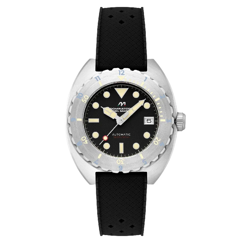 men’s skeletonized watches with sporty design -Dominatore Del Mare Amalfi Automatic Raven Black men’s skeletonized watches with sporty design -Dominatore Del Mare Amalfi Automatic Raven Black