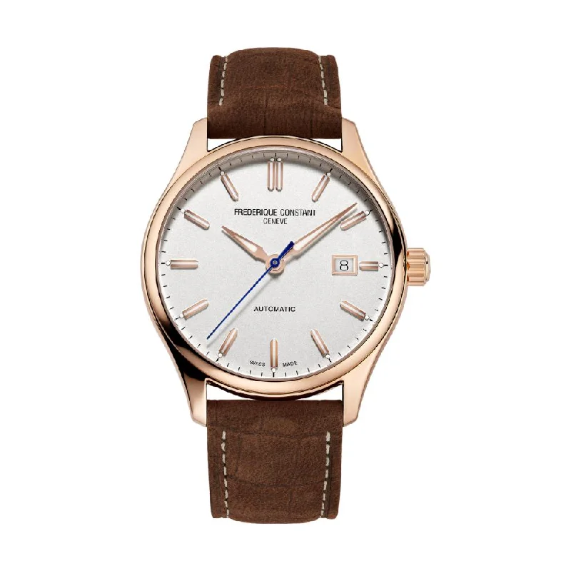 men's field watches with triple time zone design -CLASSICS INDEX AUTOMATIC GOLD-TONE