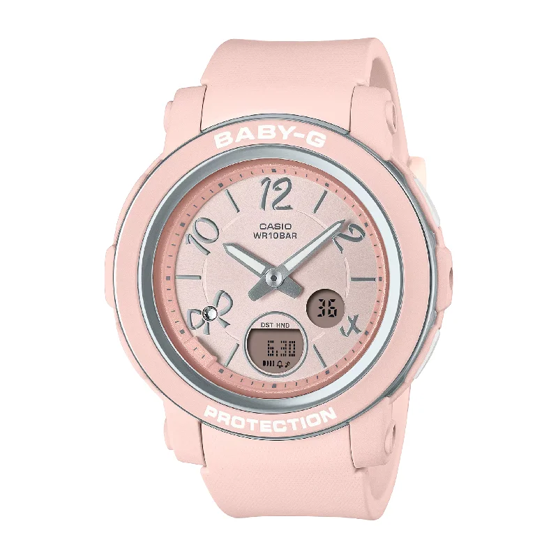 women's Casio limited edition watches -CASIO BABY-G BGA-290RA-4ADR RIBBON PINK WOMEN WATCH