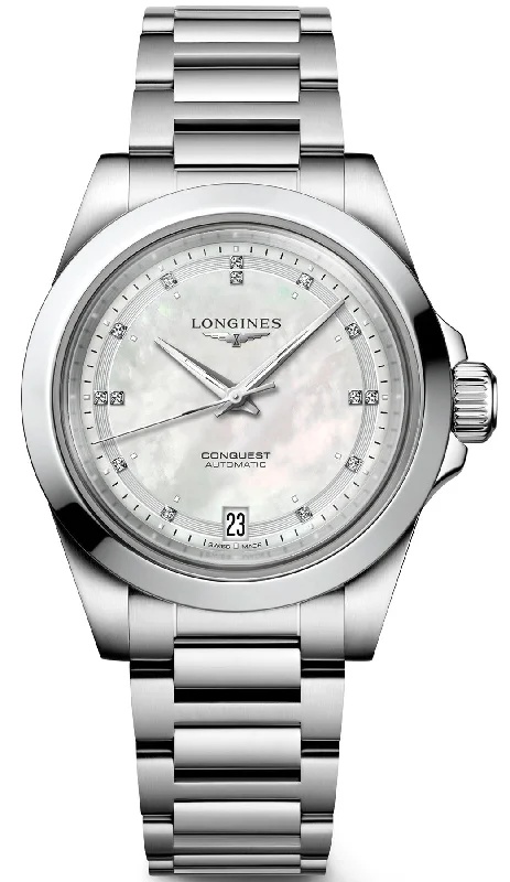 women's Longines vibration alert design watches -Longines Conquest Ladies