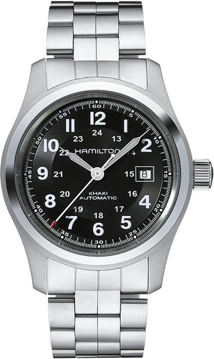 men's mechanical watches with domed design -Hamilton Khaki Field Auto