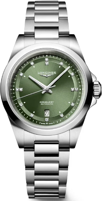 women's Longines with quick-release straps -Longines Conquest Ladies