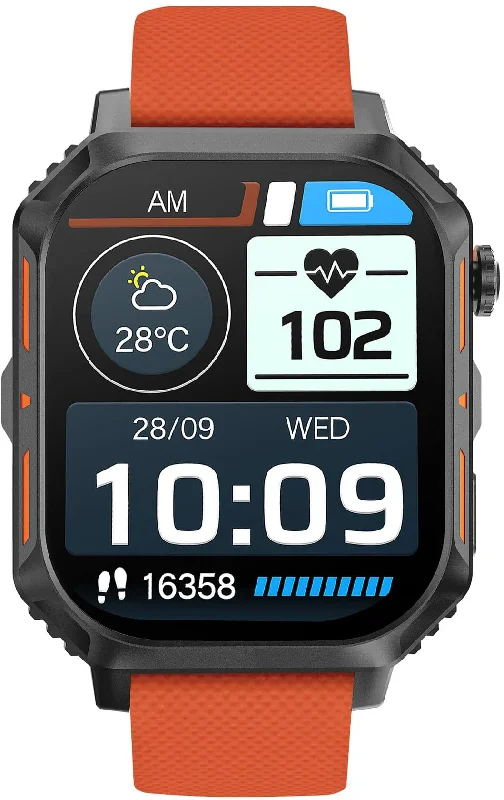 women's Storm concave watches -Storm S-Max Orange Silicon Smart