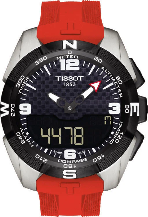 Mens Smart Watches Storm Alerts-Tissot Watch T-Touch Expert Solar D
