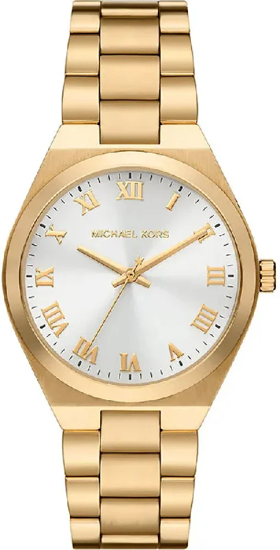 women's Michael Kors leather strap watches -Michael Kors Lennox Ladies