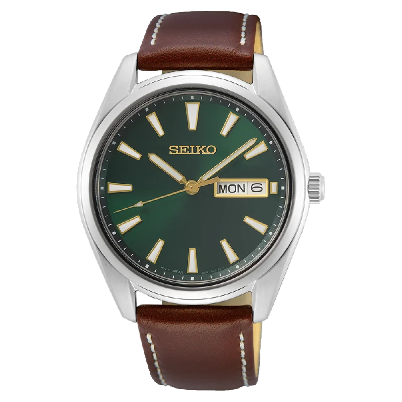 men's digital watches with manual style design -SEIKO SUR449P1 QUARTZ ANALOG MEN WATCH