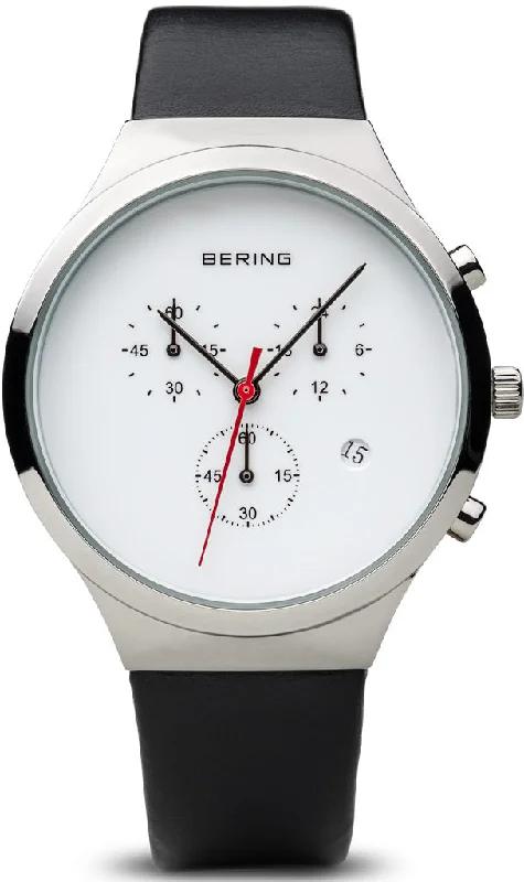 women's Bering leather strap watches -Bering Classic Ladies