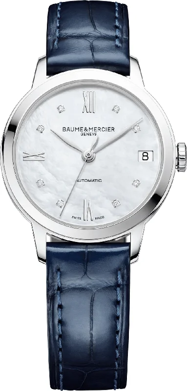 women's mechanical watches with phosphorescent display function -Baume et Mercier Watch Classima Ladies