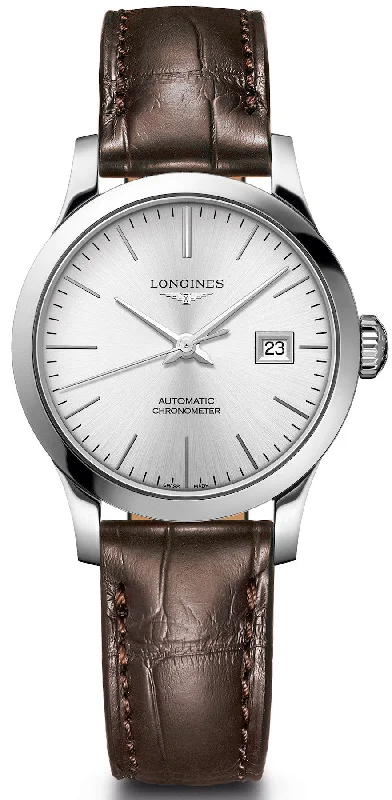 women's Longines flat design for simplicity -Longines Watch Record Ladies