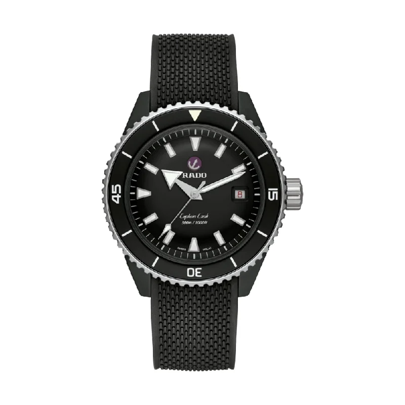 men's dive watches with scratch-resistant design -Captain Cook High-Tech Ceramic Diver Black Dial men's dive watches with scratch-resistant design -Captain Cook High-Tech Ceramic Diver Black Dial