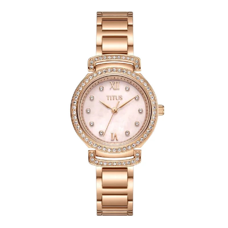women's mechanical watches for sailing enthusiasts -SOLVIL ET TITUS FAIR LADY W06-03215-003 3 HANDS QUARTZ WOMEN WATCH
