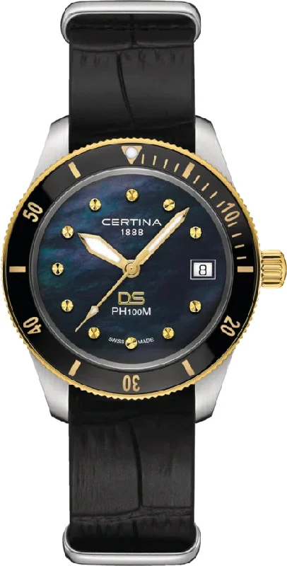 women's Certina with dual time function -Certina DS PH100M Lady