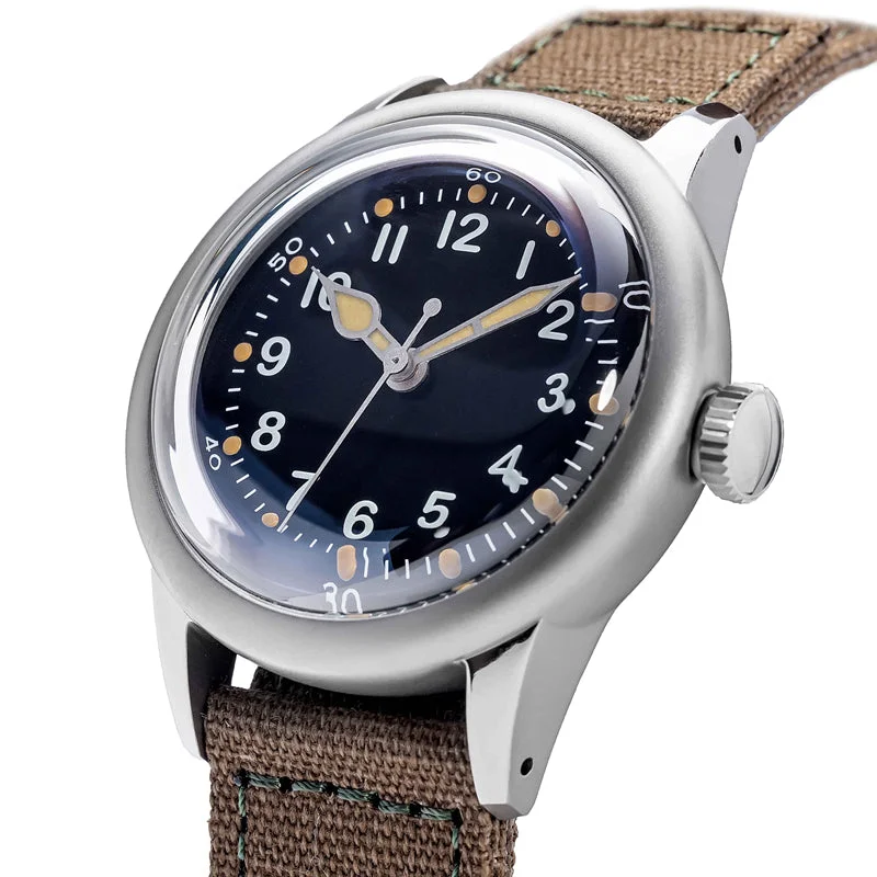 men's pilot watches with minimalist design -Thorn 36mm Titanium A11 Military Field Watch men's pilot watches with minimalist design -Thorn 36mm Titanium A11 Military Field Watch