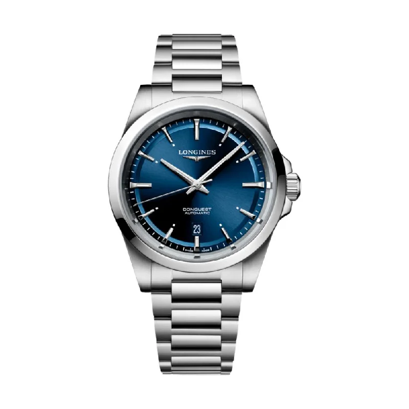 men's vintage dive watches -Conquest 41mm Sunray Blue