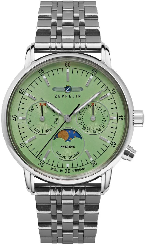 women's mechanical watches with custom engraving design -Zeppelin LZ 14 Marine Ladies