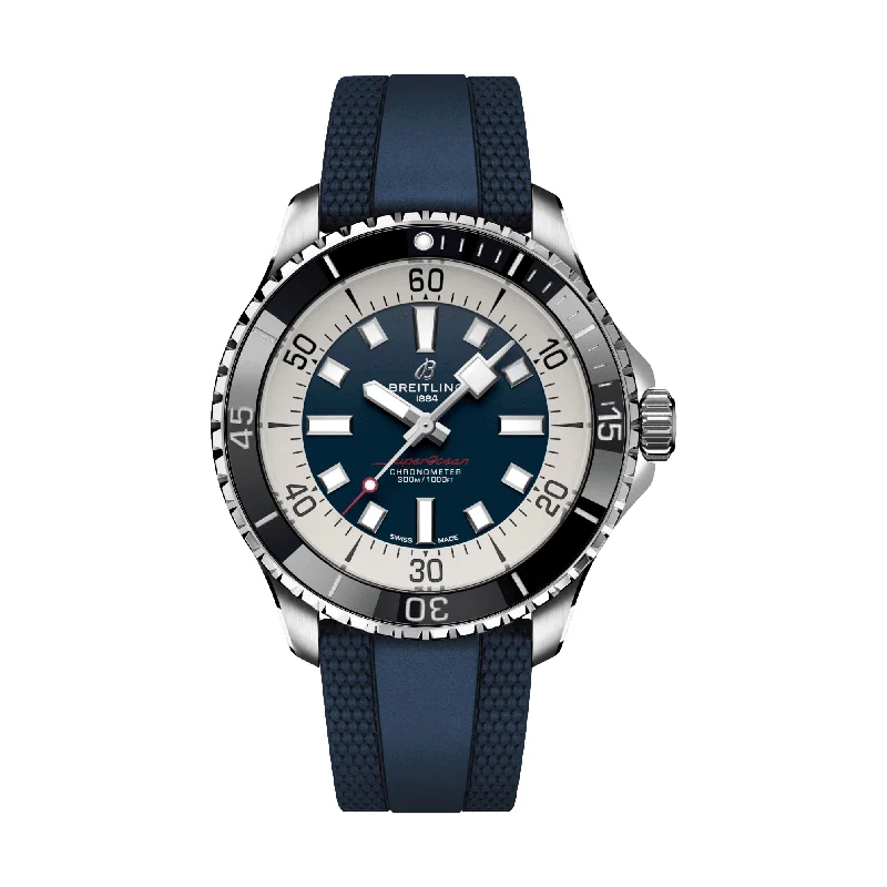 Scandinavian-minimalist-Superocean Automatic 44mm Stainless Steel - Blue