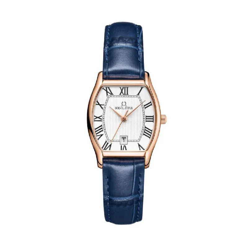 women's mechanical watches with personalized engraving design -SOLVIL ET TITUS BARISTA W06-02825-014 3 HANDS DATE QUARTZ WOMEN WATCH
