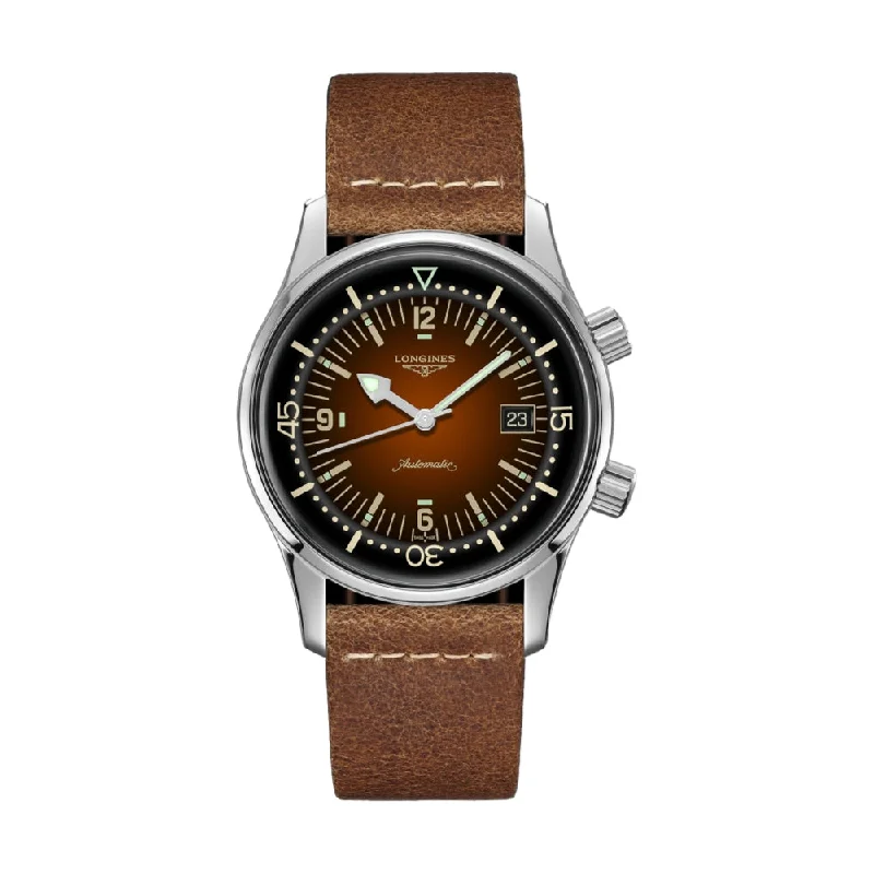 keynote-speaker watches-Legend Diver Watch Brown Dial