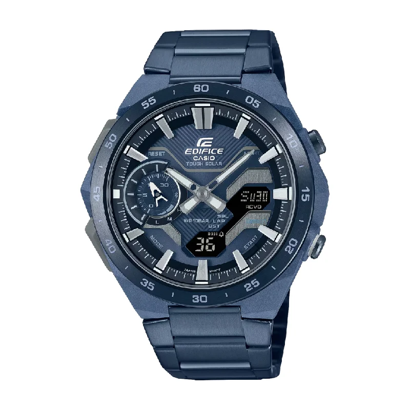 men's Cartier phosphorescent design watches -CASIO EDIFICE ECB-2200CB-2ADF WINDFLOW MEN WATCH