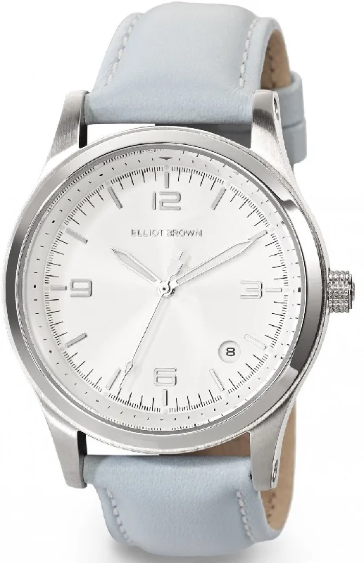 women's mechanical watches with triple time zone design -Elliot Brown Watch Kimmeridge Ladies