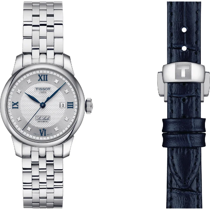 women's Tissot monogram engraving watches -Tissot Le Locle Automatic Lady 20th Anniversary