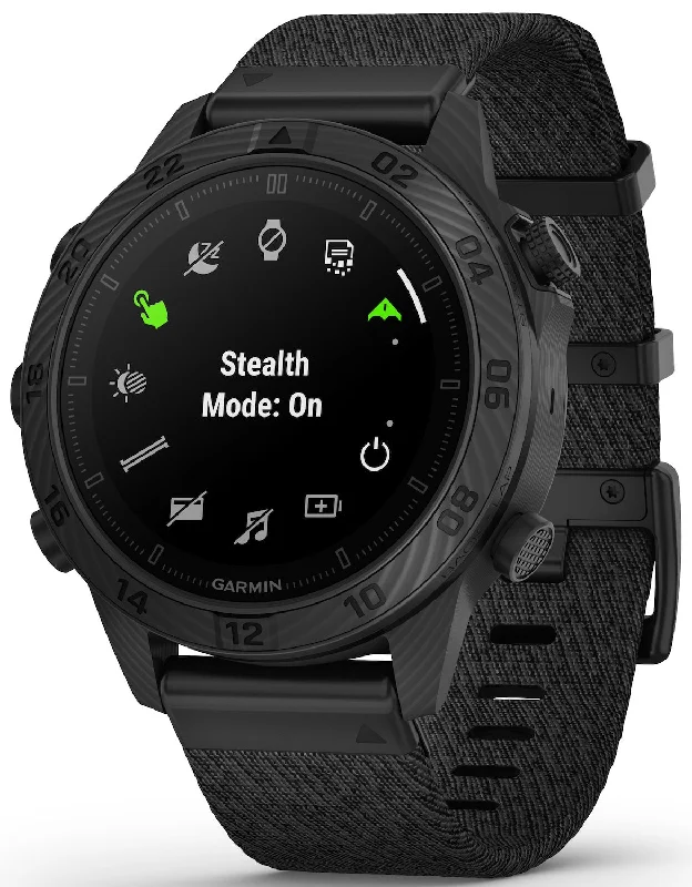 Mens Smart Watches Android Compatible-Garmin MARQ Commander Gen 2 Carbon Smartwatch