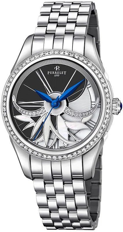women's mechanical watches with SuperLuminova design -Perrelet Watch Diamond Flower Amytis women's mechanical watches with SuperLuminova design -Perrelet Watch Diamond Flower Amytis
