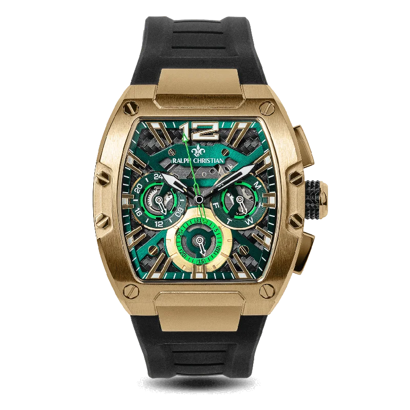 men's mechanical watches with date display -The Intrepid Sport - Gilded Black