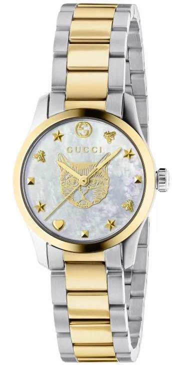 women's mechanical watches with cyclops design -Gucci G-Timeless