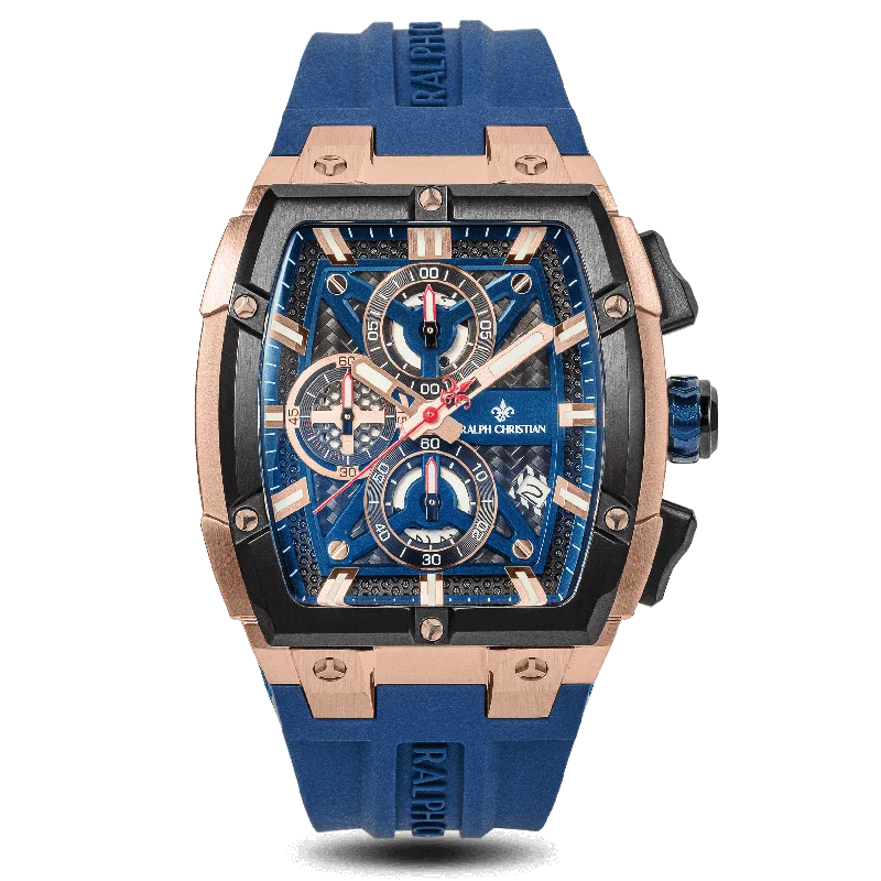 men's mechanical watches with water-resistant design -The Polaris Chrono - Royal Blue