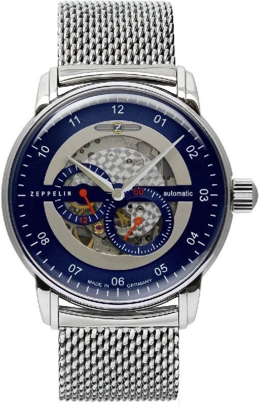 men's mechanical watches with custom engraving design -Zeppelin New Captains Line Men men's mechanical watches with custom engraving design -Zeppelin New Captains Line Men