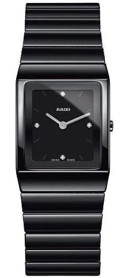 Rado women's watches with versatile strap options-Rado Watch Ceramica Black SM