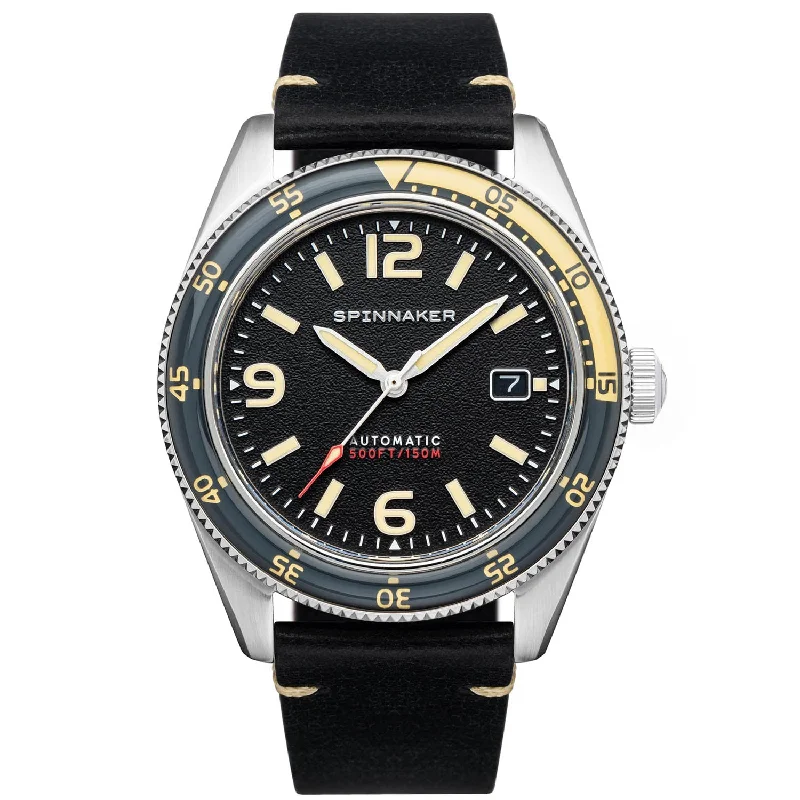high-performance men's skeletonized watches with chronograph -Spinnaker Fleuss Automatic Sand Grey high-performance men's skeletonized watches with chronograph -Spinnaker Fleuss Automatic Sand Grey