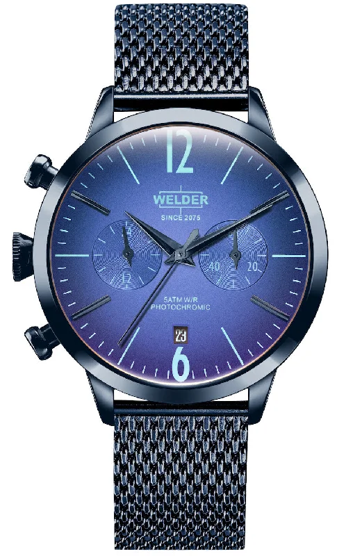 women's mechanical watches with minimalist style design -Welder Watch Moody K55 Chrono Mono Time Ladies