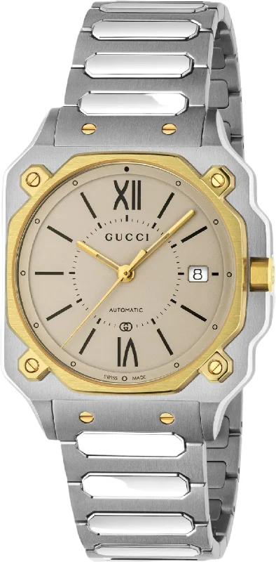 men's mechanical watches with rubber style straps -Gucci G-Flat