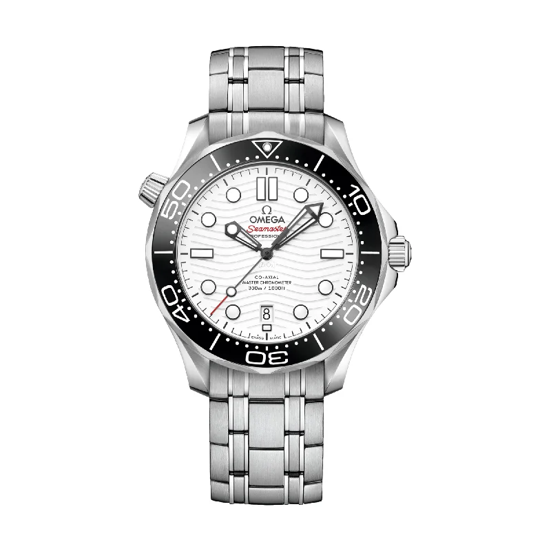 investment-grade dresswatches-Seamaster Diver 300M Co-Axial Master Chronometer 42mm - White on Bracelet investment-grade dresswatches-Seamaster Diver 300M Co-Axial Master Chronometer 42mm - White on Bracelet