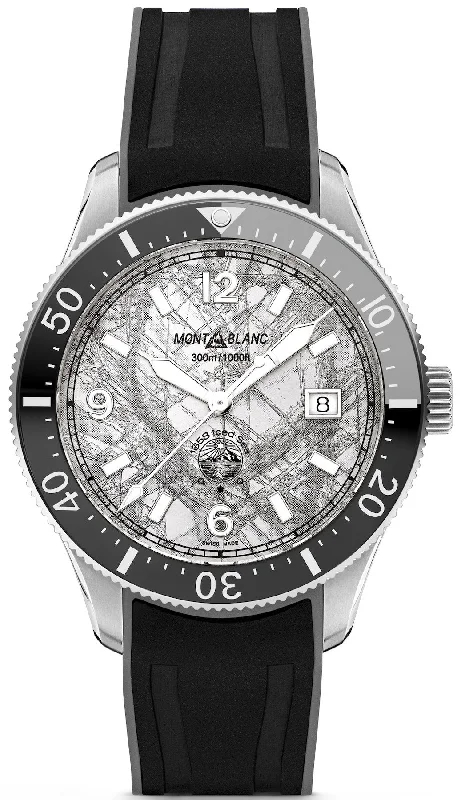 men's mechanical watches with quartz design -Montblanc Iced Sea Automatic Date